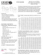 CHARM Rita Blouse Pattern