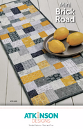 ATKINSON DESIGNS "Mini Brick Road" Table Runner Pattern