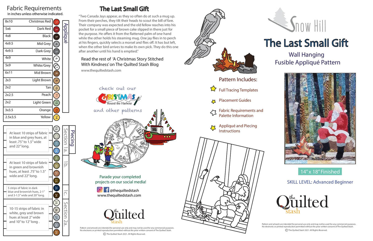 THE QUILTED STASH "The Last Small Gift" Wall Hanging Pattern