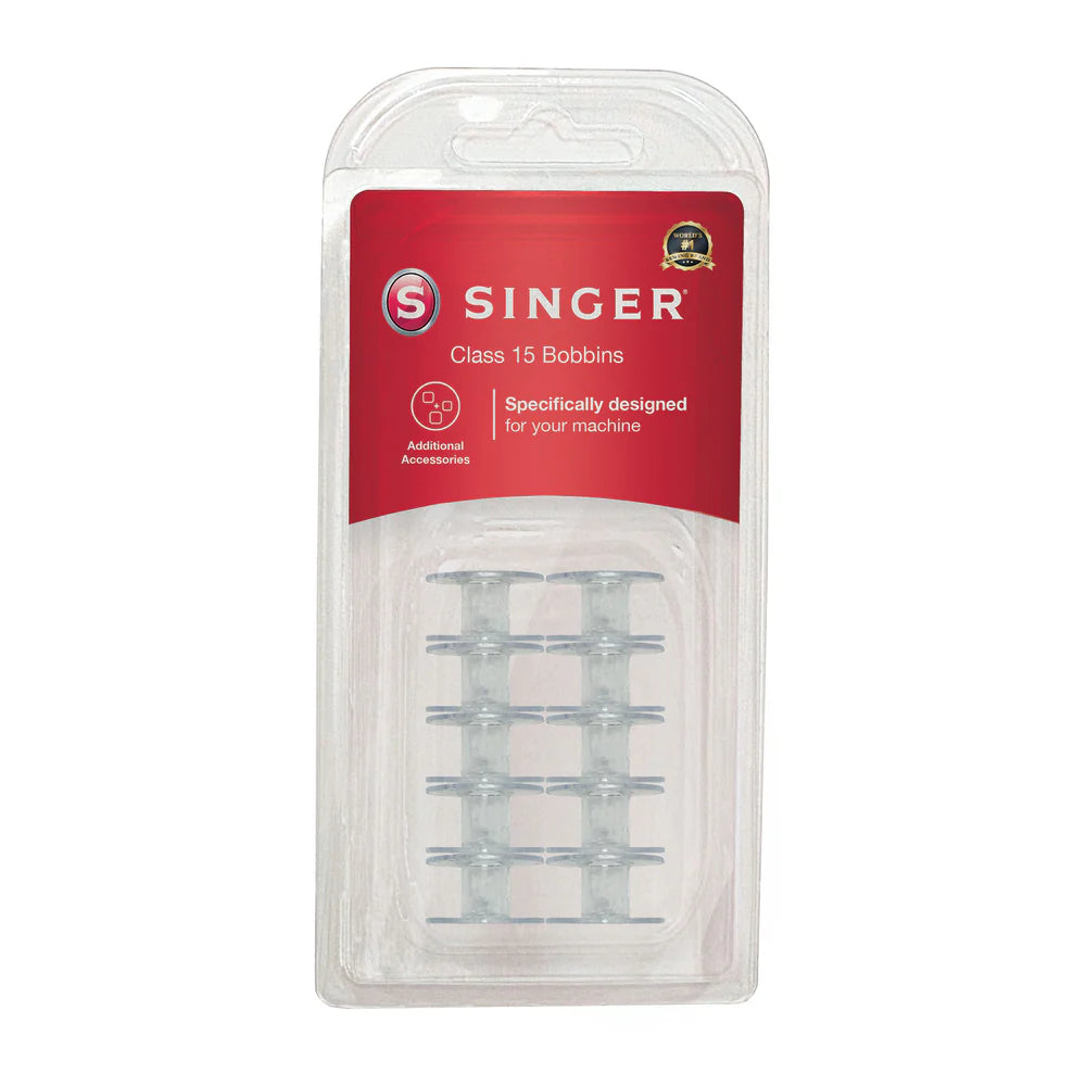 SINGER Class 15 Bobbins, 10-Pack