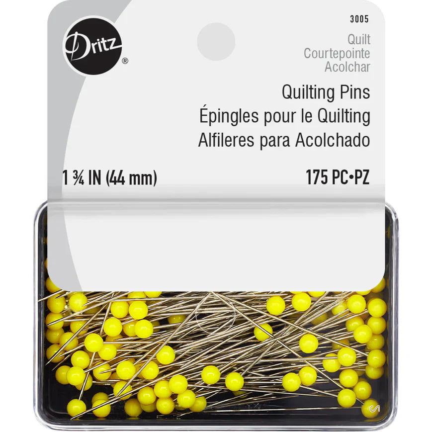 DRITZ Yellow Head Quilters Pins