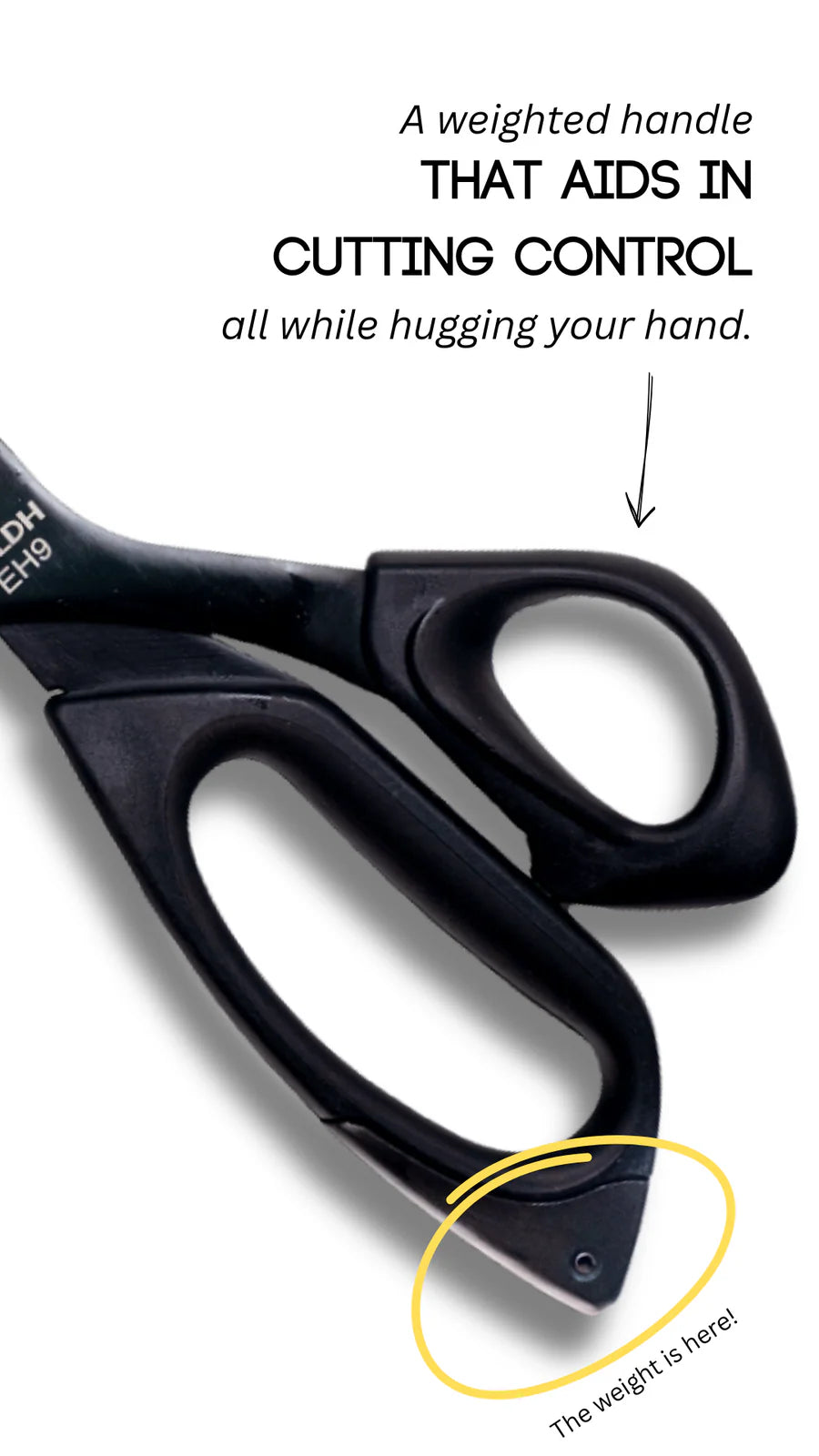 LDH Midnight Edition Ergonomic Fabric Shears, 9"