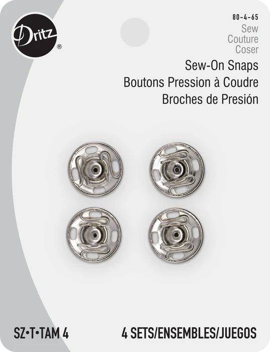 DRITZ Sew-On Snaps, 15mm