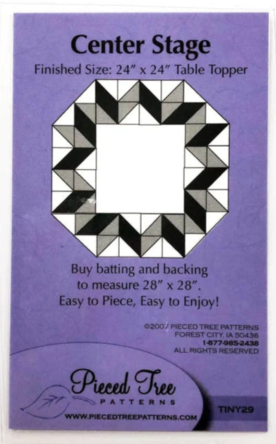 PIECED TREE "Center Stage" Table Topper Pattern