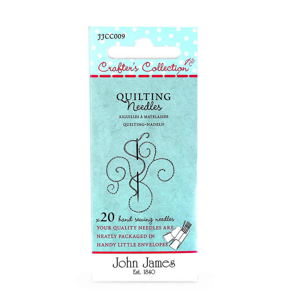 JOHN JAMES Crafter's Collection Quilting Needles, 20-Pack