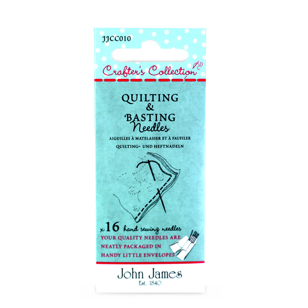 JOHN JAMES Crafter's Collection Quilting & Basting Needles, 16-Pack