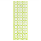 OMNIGRIP Neon Rectangle Ruler, 8-1/2" x 24"