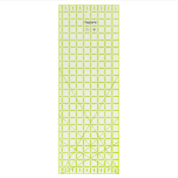 OMNIGRIP Neon Rectangle Ruler, 8-1/2" x 24"