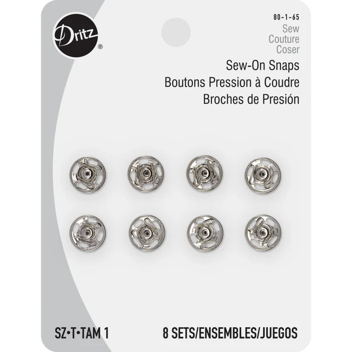 DRITZ Sew-On Snaps, 10mm